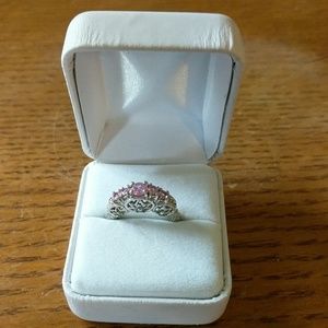 Pink Sapphires set in 14k gold with 6 Alexandrite